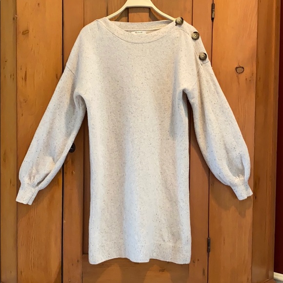 madewell boatneck sweater dress